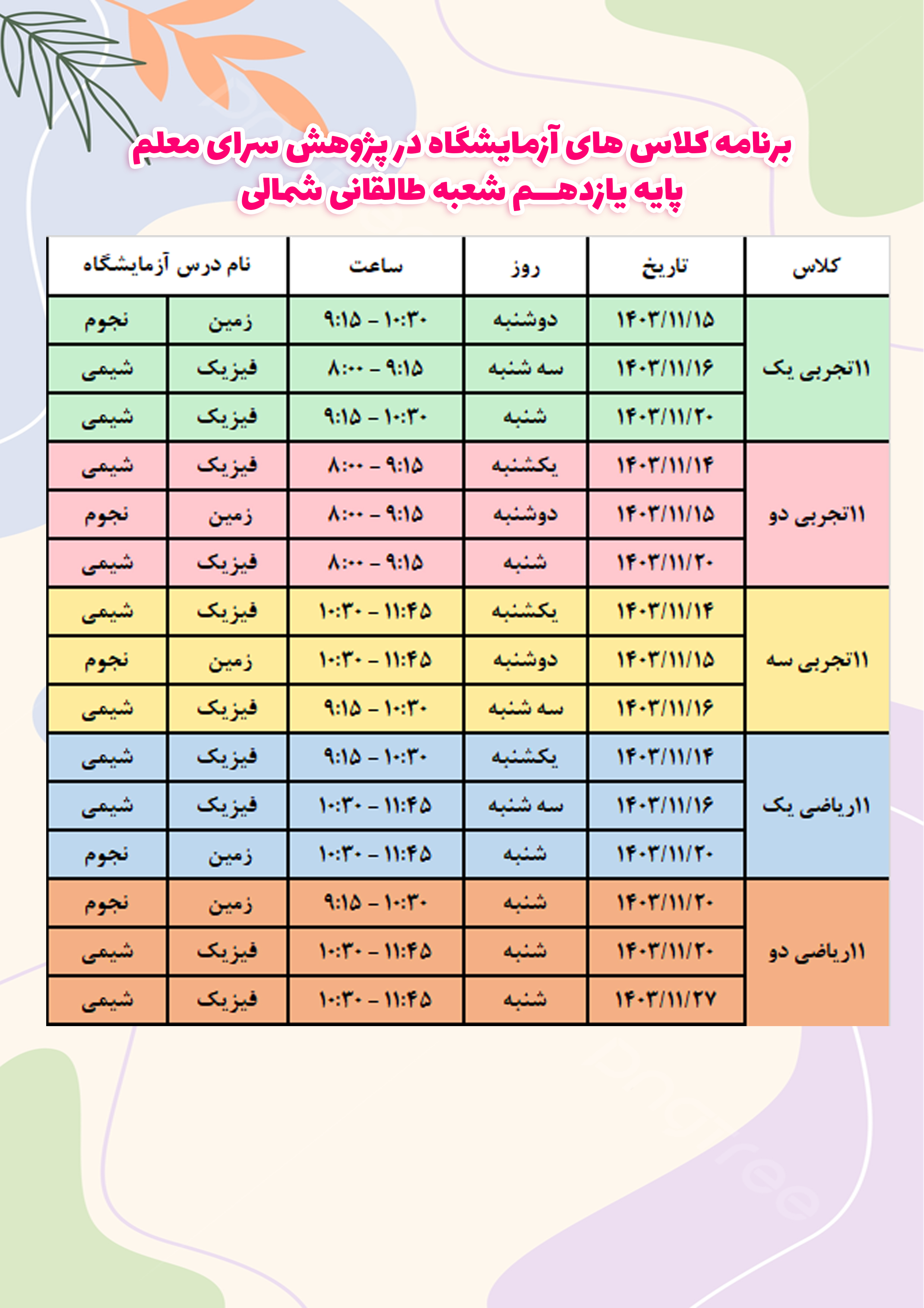 برنامه پژوهشسرا یازدهم سلاله